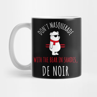 bear in the shades de noir Mug